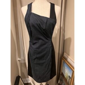 Guess Women's Dress NWT Size 9 Msrp‎ $128 Denim Blue And Black